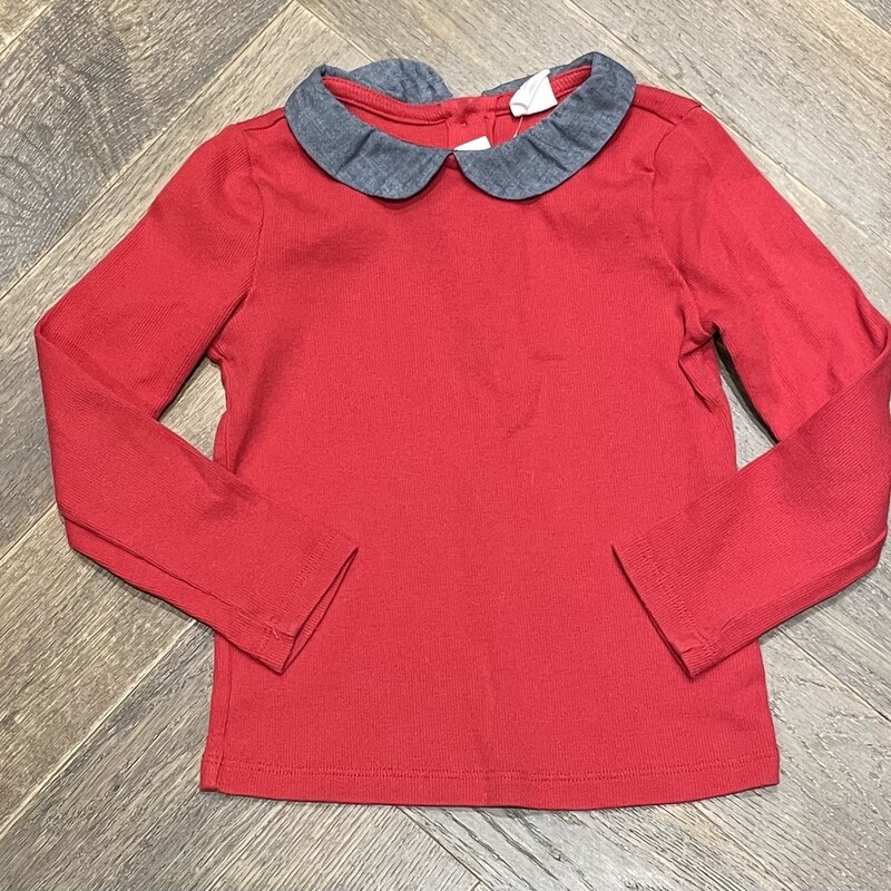 Gap LS  Tee, Red, Size: 4Y