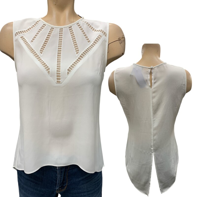 BCBGMaxazria Top, White, Size: 2X