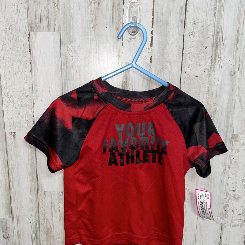 2T Favorite Athlete Tee, Red, Size: Boy 2T-4T