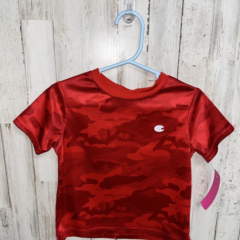 2T Red Camo Tee, Red, Size: Boy 2T-4T