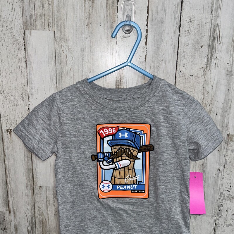 2t Grey Peanut Tee, Grey, Size: Boy 2T-4T