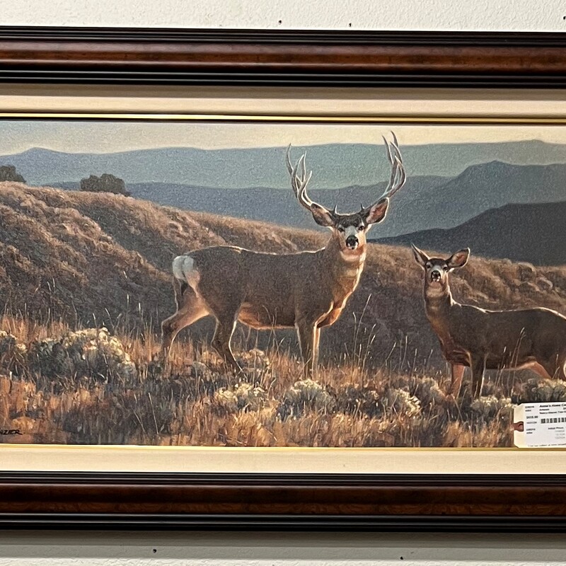 Nancy Glazier Two Deer, S/N, Giclee
42in x 28in