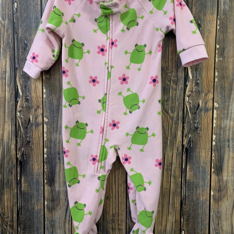 Pink/green Frog Sleeper, Size: 12m