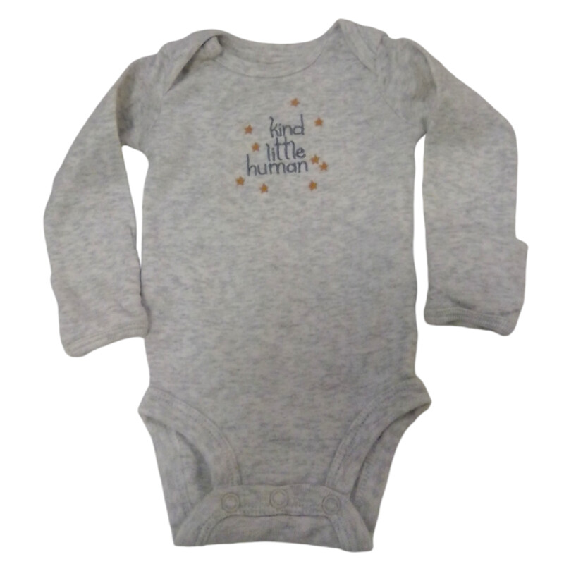 Long Sleeve Onesie:Grey