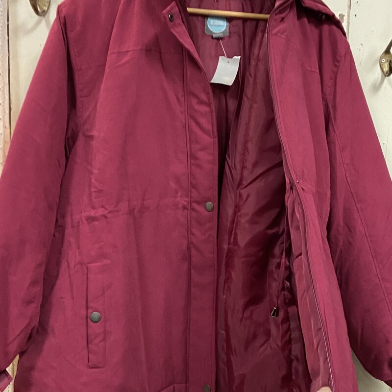 NWT Pnk H2O Rsist Coat<br />
Pink<br />
Size: 2X