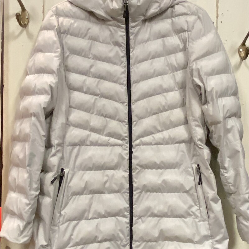 Gry Puffy Coat W/Hood