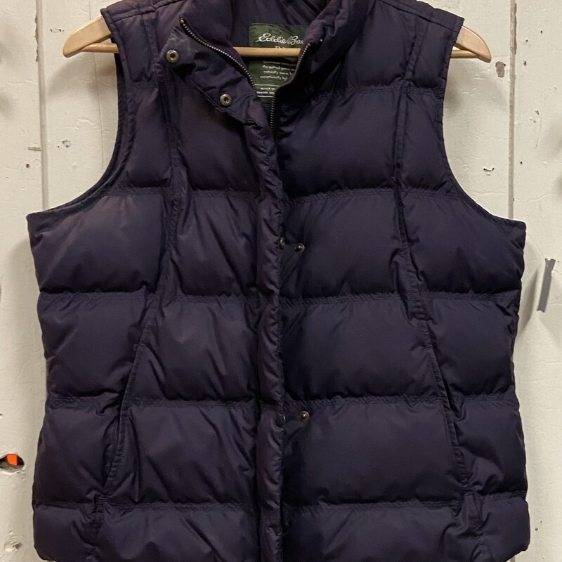 Prple Quilt Down Vest<br />
Purple<br />
Size: Large