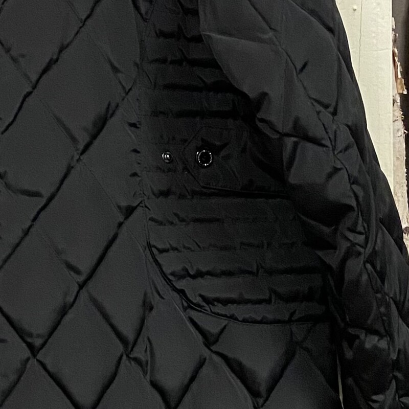 Blk Quilted Down Coat<br />
Black<br />
Size: 1X R $169