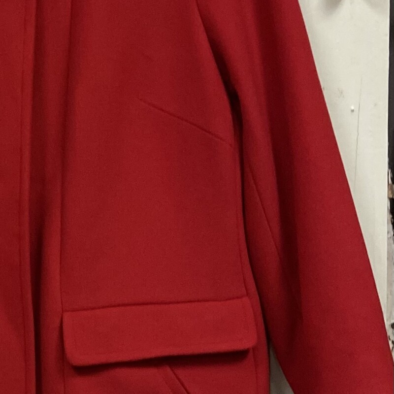 Red Zip Snap Coat<br />
Red<br />
Size: Large