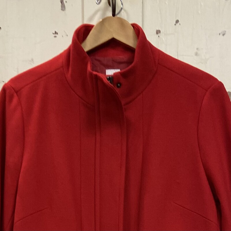 Red Zip Snap Coat<br />
Red<br />
Size: Large