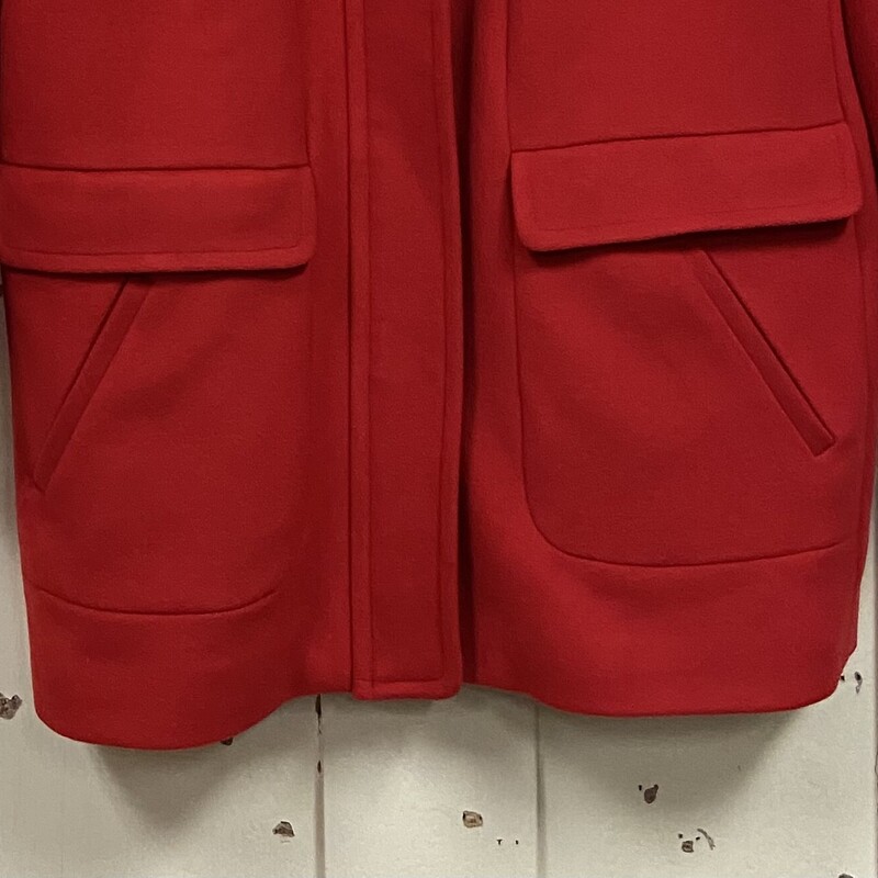 Red Zip Snap Coat<br />
Red<br />
Size: Large