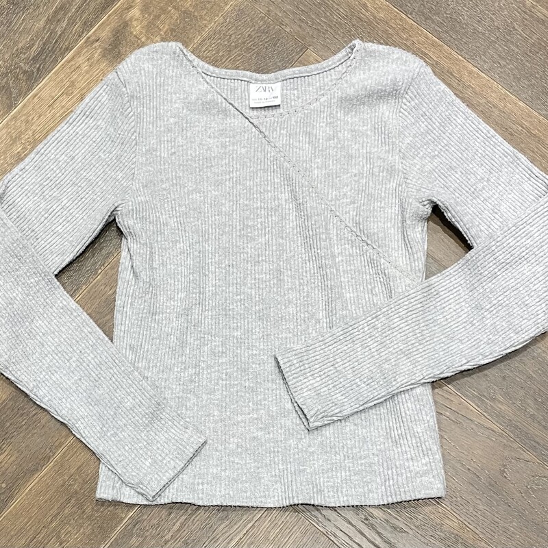 Zara Corduroy LS, Grey, Size: 11-12Y