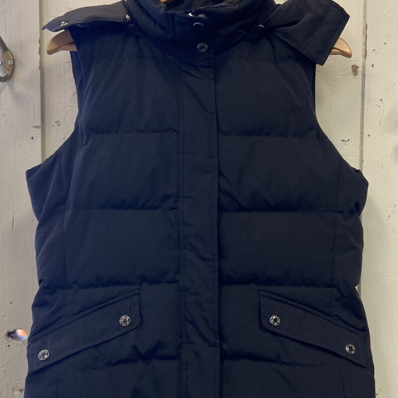 Blk Pffr Down Vest