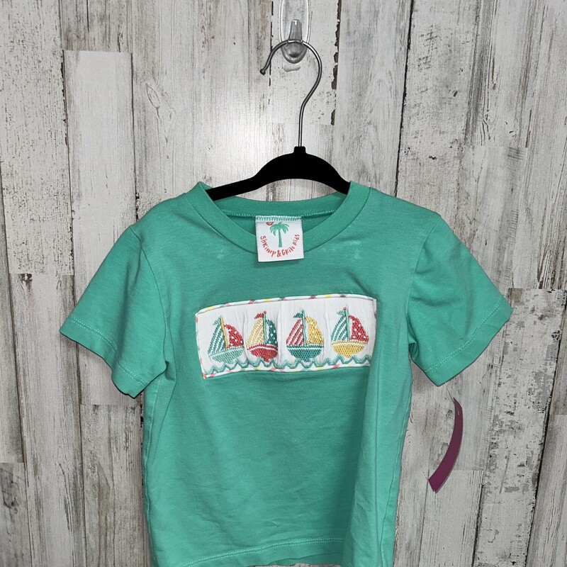 2T Green Smock Sailboat T