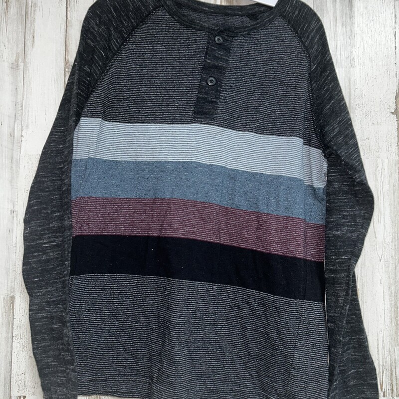 10/12 Black Stripe Button