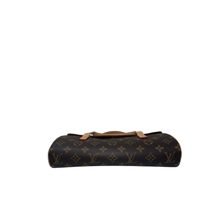 Louis Vuitton Sonatine Monogram<br />
Date Code: DU0058<br />
Dimensions: 11L x 5H<br />
Does not come with original dust bag or box