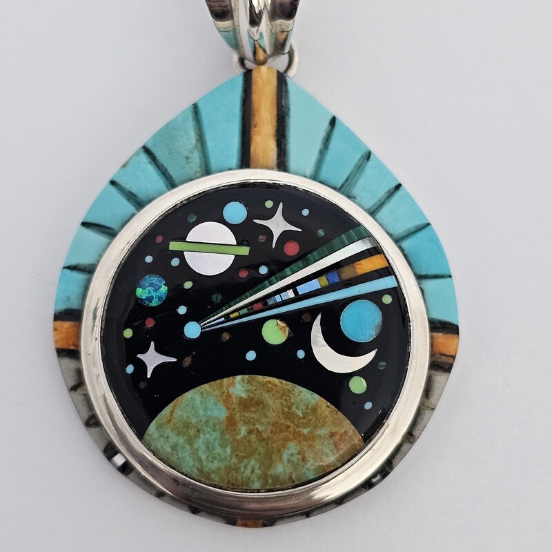 David Freeland Inlay Opal, Sterling, Size: Artisan