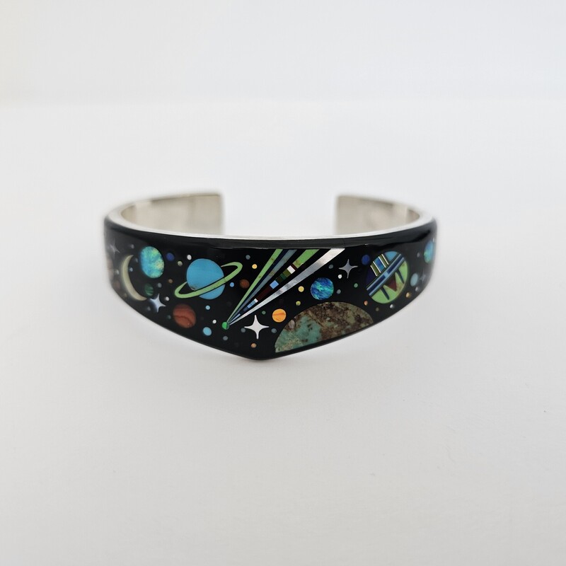 David Freeland Inlay Opal, Sterling, Size: Artisan