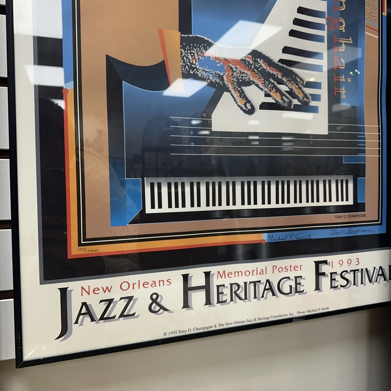 1993 Jazz Heritage Signed Poster<br />
Size: 34 X 22