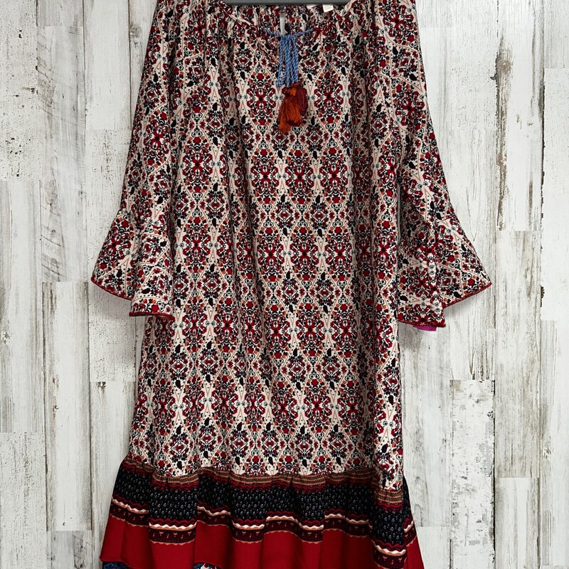 10/12 Red Printed Dress