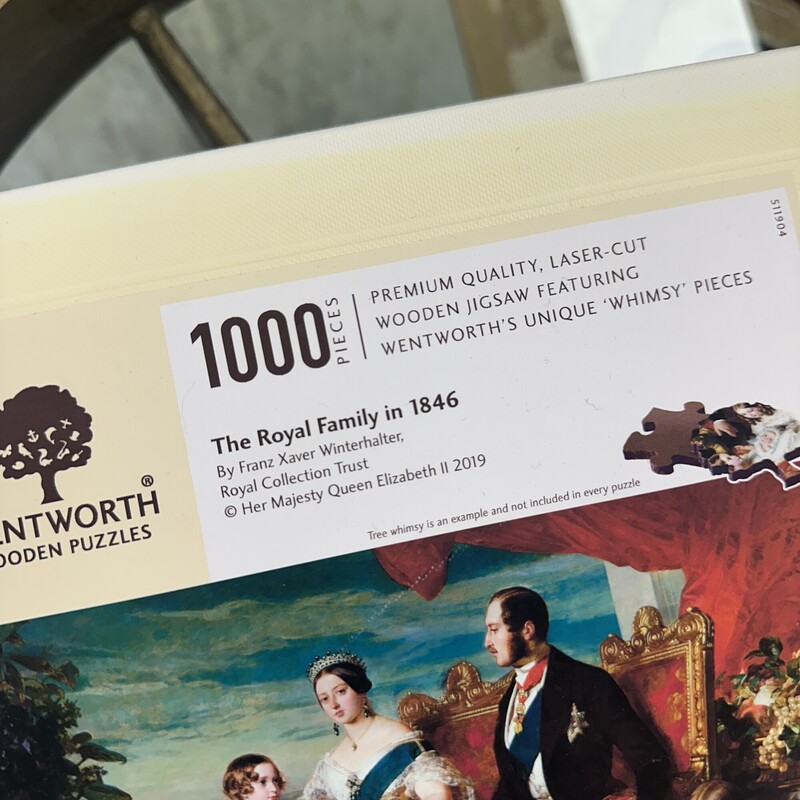 Wentworth Wood Cut Puzzle, `The Royal Family in 1846`<br />
1000pc