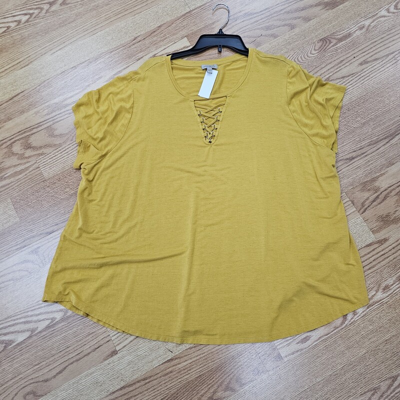 WONDERLY SHIRT, GOLD, Size: 3X