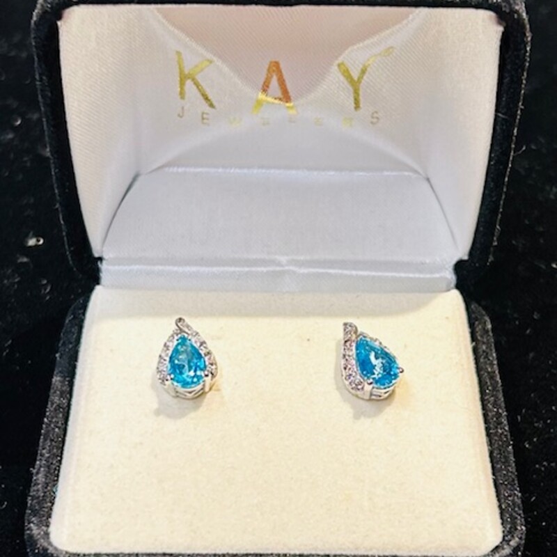 925 TearDrop BlueEarrings