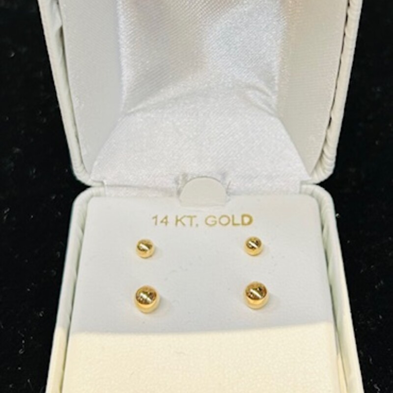 14K Yellow Gold Stud Set