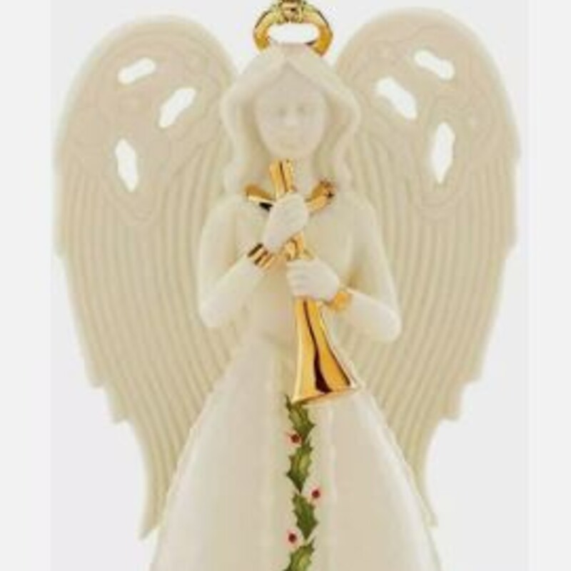 Lenox Angel Bell Ornament
Cream Xmas colors Size: 6H
Original box included