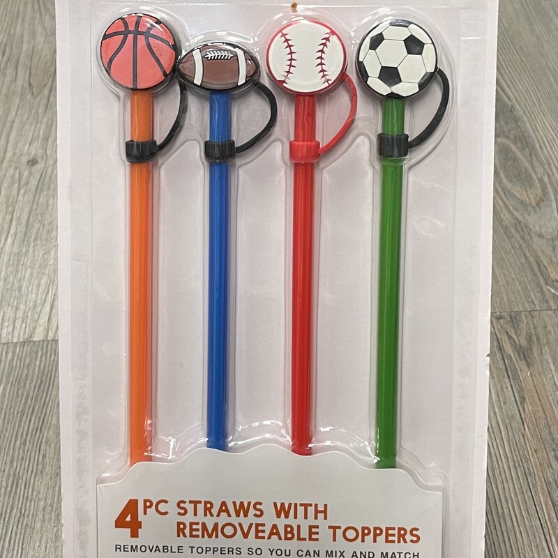 4pc Straws With Removable