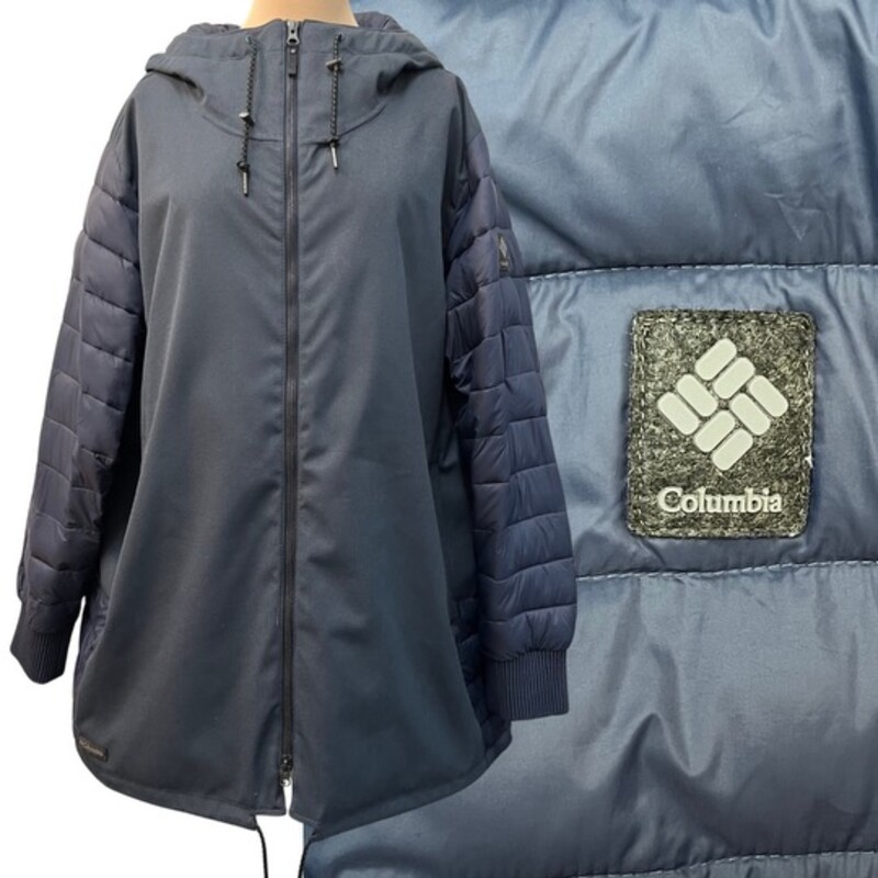 Columbia Boundary Bay Hybrid Zip Jacket
Omni-Tech and Wool-Tech
Water Proof and Breathable
Color: Dark Nocturnal
Size: 3X