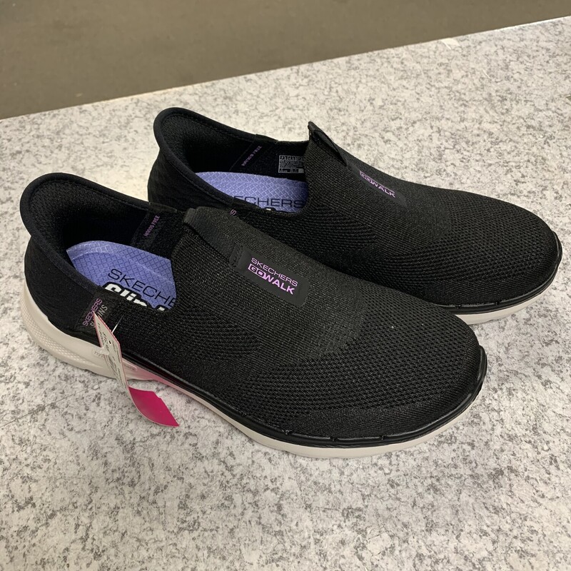 Black-Skechers Slip On Sh