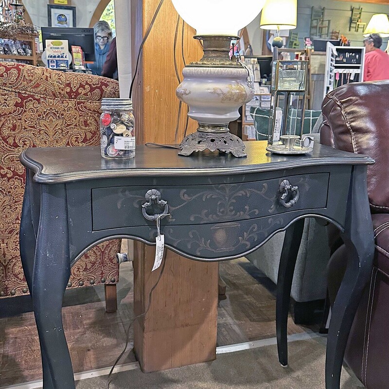 Black Sofa Table/Drawer