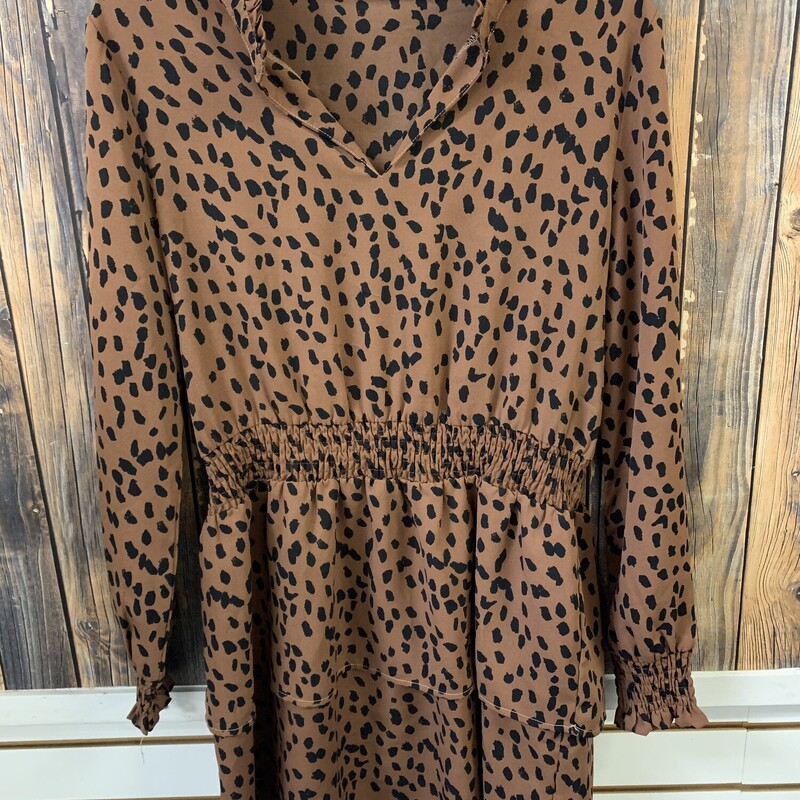 Animal Print Dress, Size: L