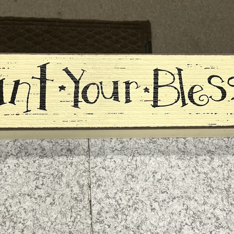 Count Your Blessings Sign