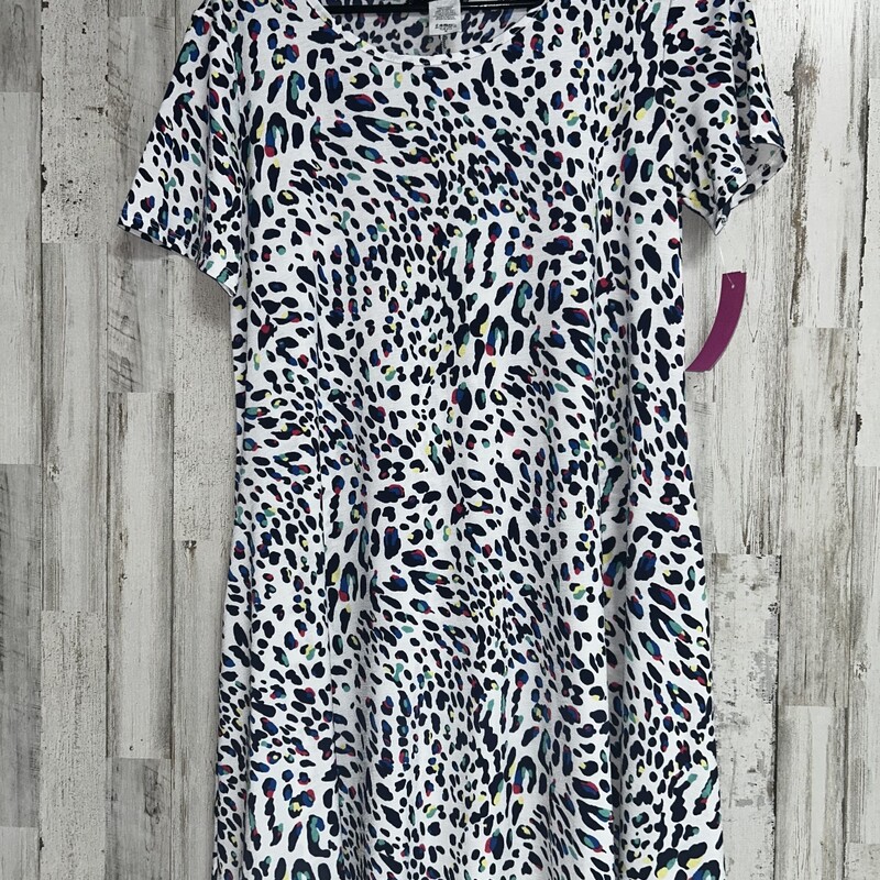 M White Leopard Dress