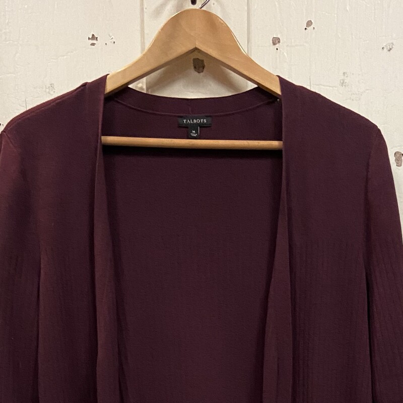 Mar Ribbed Cardigan<br />
Maroon<br />
Size: M R $119