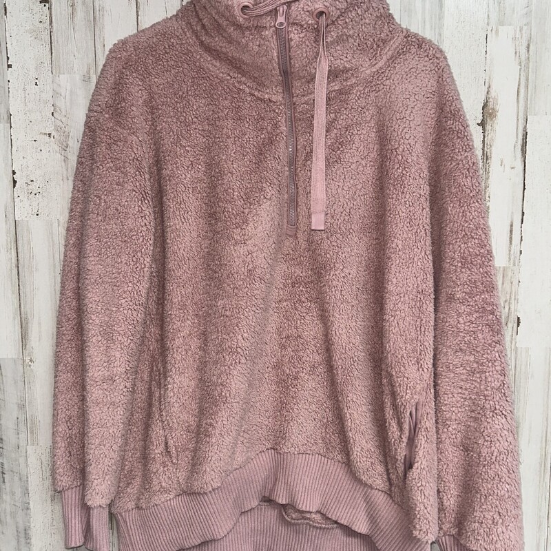 M Pink 1/4 Zip Pullover