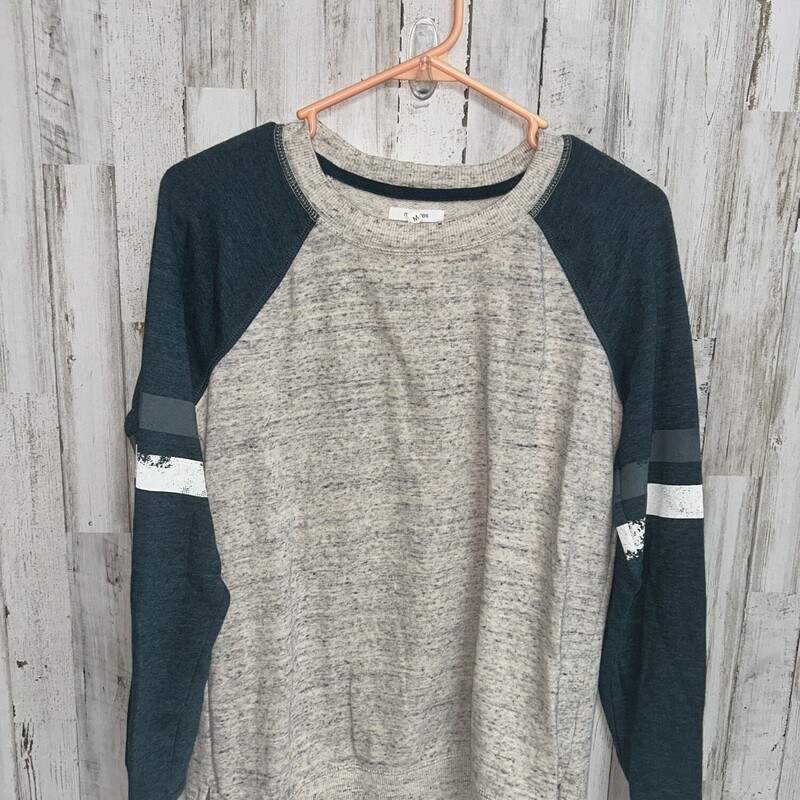 M Tan/Teal Raglan Top, Tan, Size: Ladies M