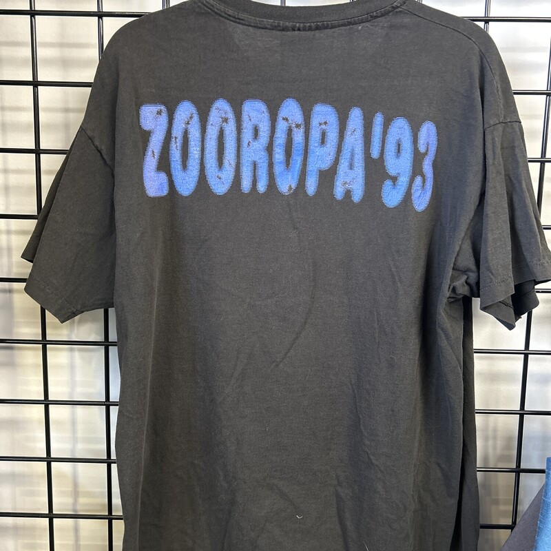 Zooropa Tee, Black, Size: XL