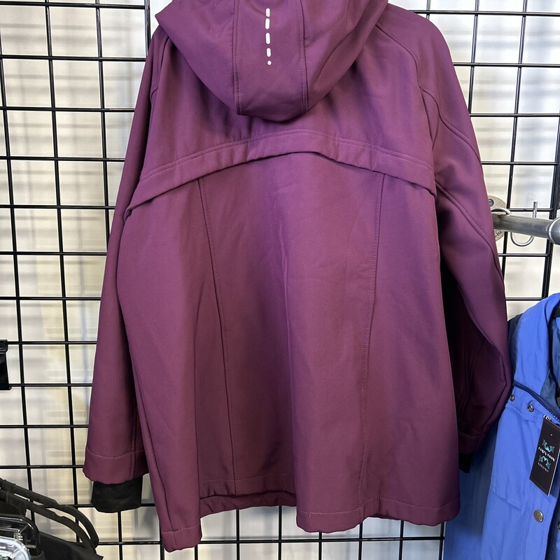 Active Zone Jacket, Burgundy, Size: 2X