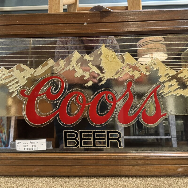 1970s Coors Mirror