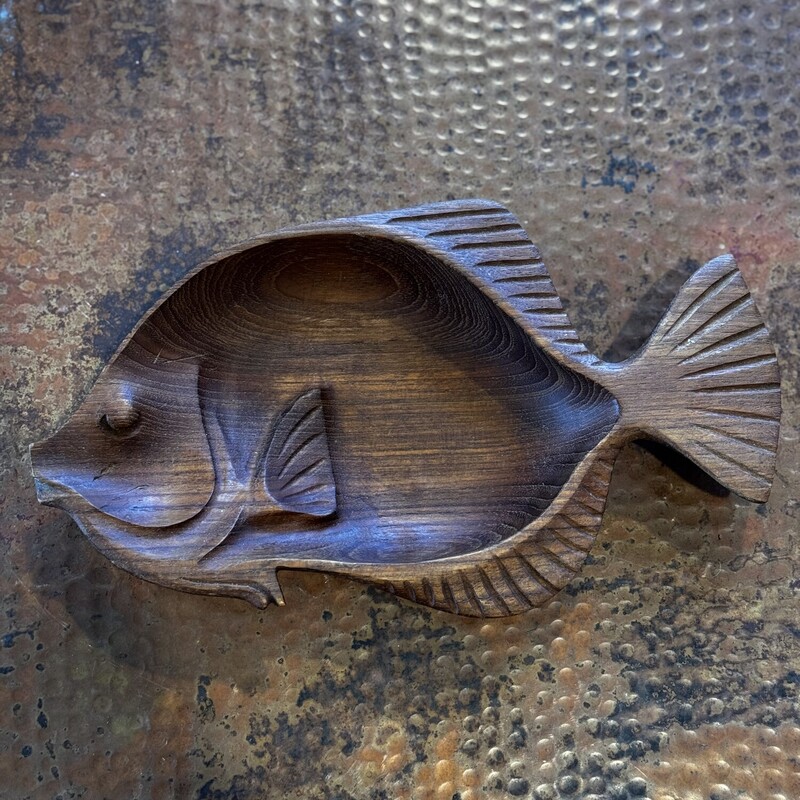 Teak Fish Bowl