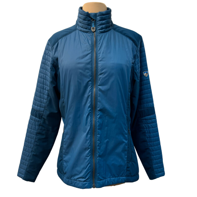 KÜHL Zip Jacket<br />
PrimaLoft Fill<br />
Zippered Pockets<br />
Quilted Detail<br />
Color:  Deep Teal<br />
Size: Medium