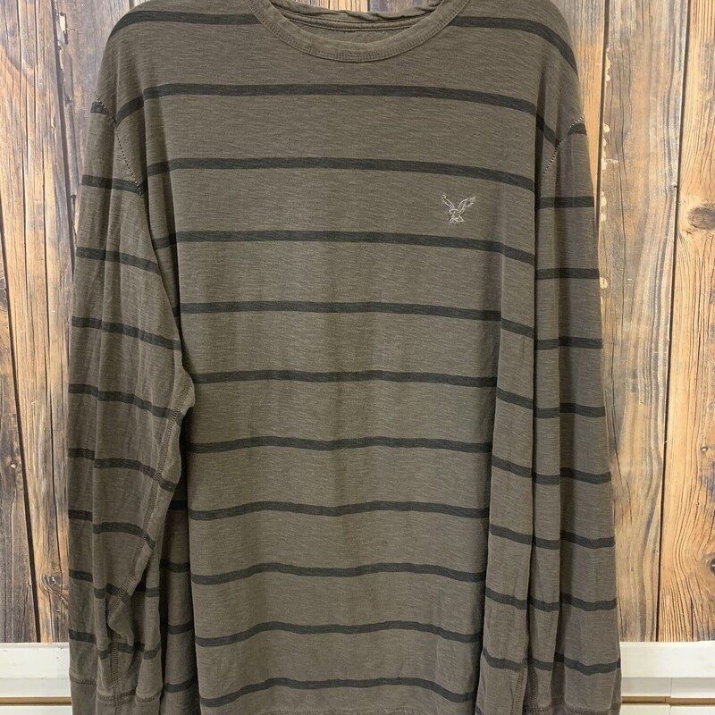 Brown Stripe AE Shirt, Size: 2XL