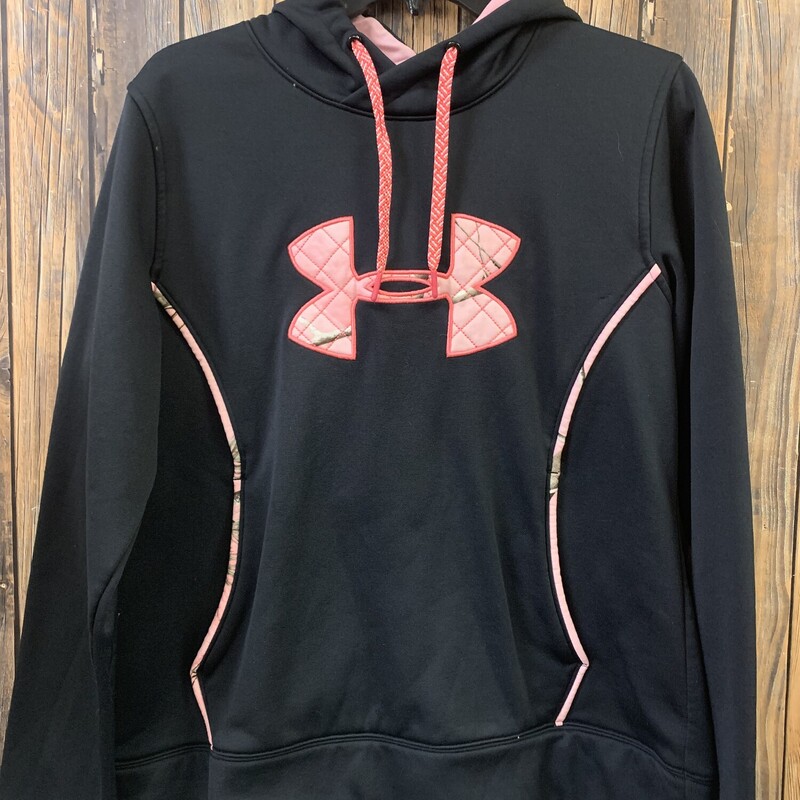 UA Black/pink/camo Hoodie