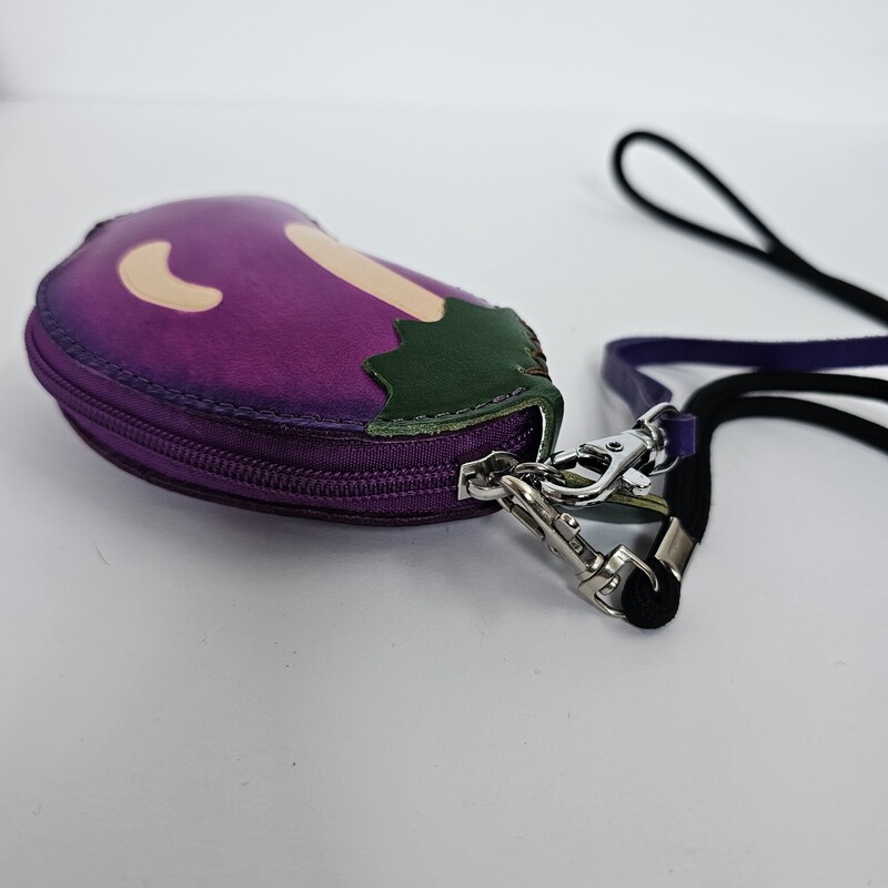 All Leather Eggplant, Purple, Size: One