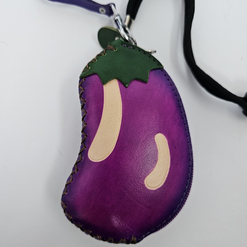 All Leather Eggplant, Purple, Size: One