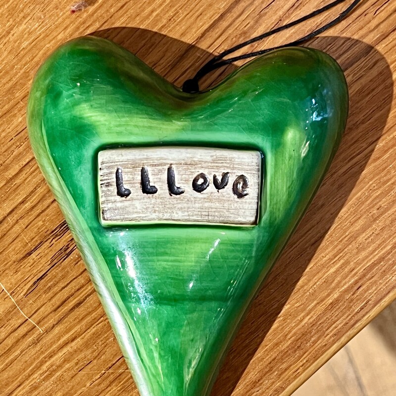 Heart Ceramic Hanging
Size: 4x5