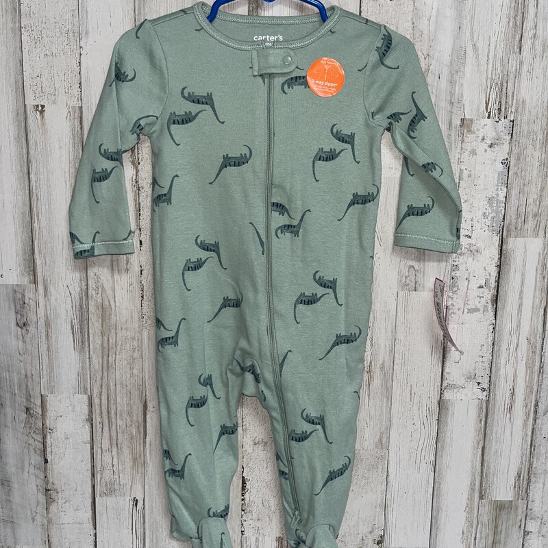 NEW 9M Green Dino Sleeper, Green, Size: Boy 0-9m